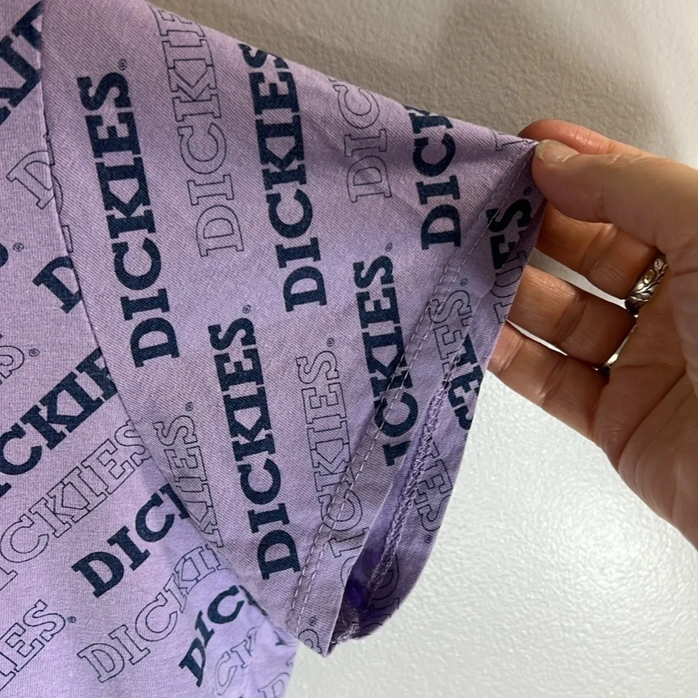 Dickies Logo Cropped Top Short Sleeve Size Large - Picture 3 of 9